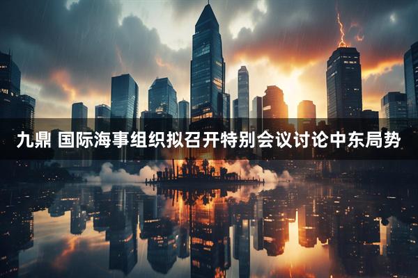 九鼎 国际海事组织拟召开特别会议讨论中东局势