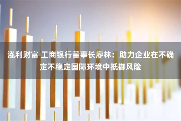 泓利财富 工商银行董事长廖林：助力企业在不确定不稳定国际环境中抵御风险